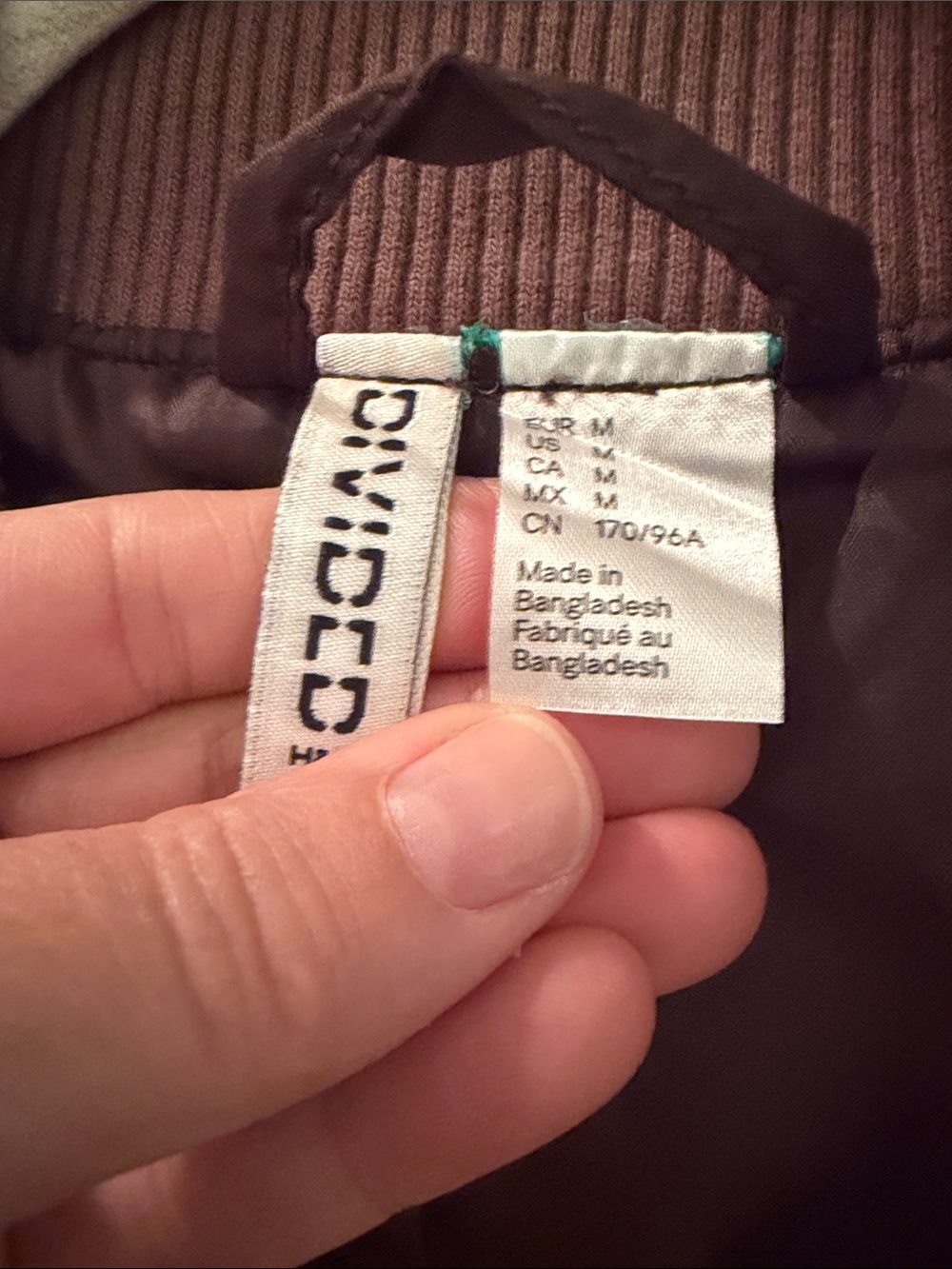 H&M Chocolate Brown Bomber Jacket - Picture 4 of 9